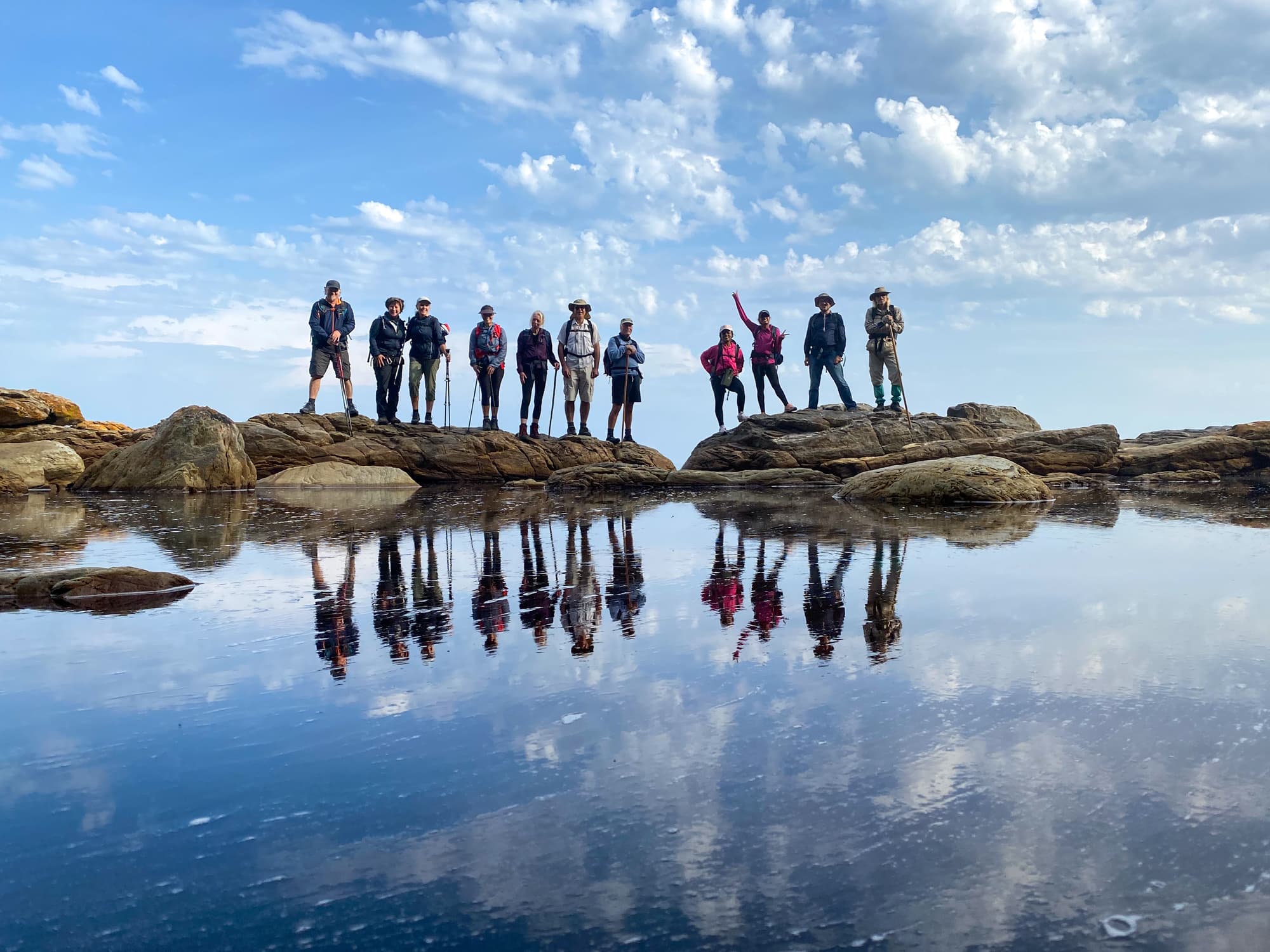 Reflection of our 5 day hike with a beautiful water shot.